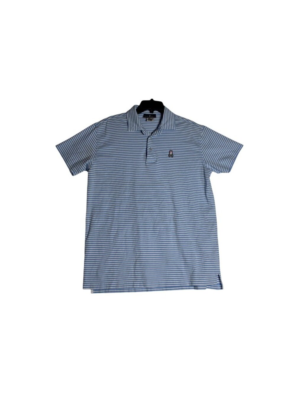 Psycho Bunny Blue Stripe Polo Shirt Men's 2XL XXL